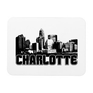 Charlotte Skyline Magnet