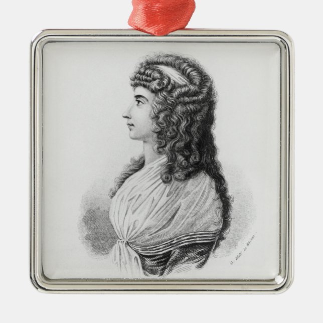Charlotte von Stein, born von Schardt, late Metal Ornament (Front)