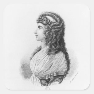 Charlotte von Stein, born von Schardt, late Square Sticker