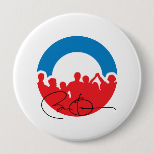 CHARLOTTE WITH BARACK OBAMA -.png 4 Inch Round Button