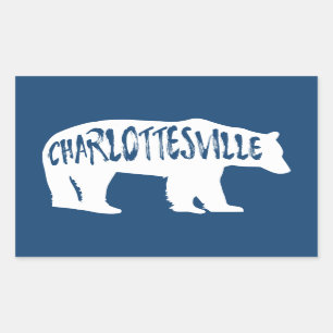 Charlottesville Virginia Bear Sticker