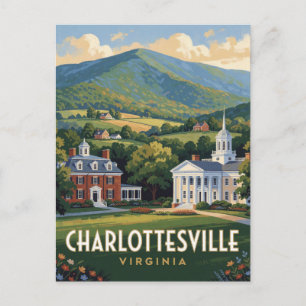 Charlottesville Virginia Blue Ridge Travel  Postcard