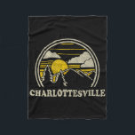 Charlottesville Virginia Va T Shirt Vintage Hiking Fleece Blanket<br><div class="desc">Charlottesville Virginia Va T Shirt Vintage Hiking Mountains</div>