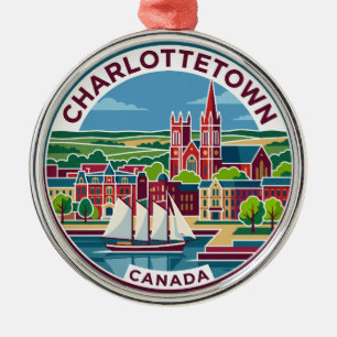 Charlottetown Canada Metal Ornament