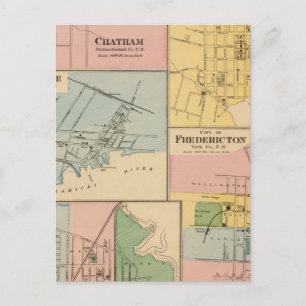 Charlottetown, Fredericton, Moncton Postcard