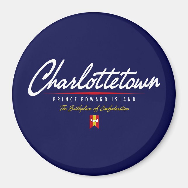 Charlottetown Script Magnet (Front)