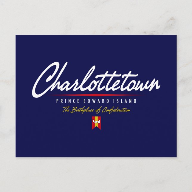 Charlottetown Script Postcard (Front)