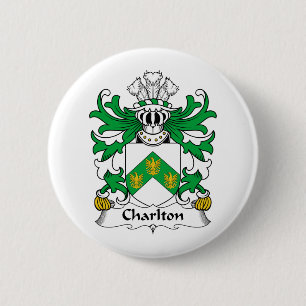Charlton Family Crest 2 Inch Round Button