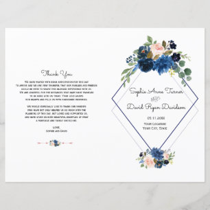 Charm Blue Blush Floral Blue Diamond Programme