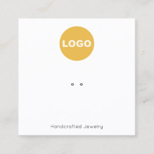 Charm Holder  Add Logo Square Display Business Card
