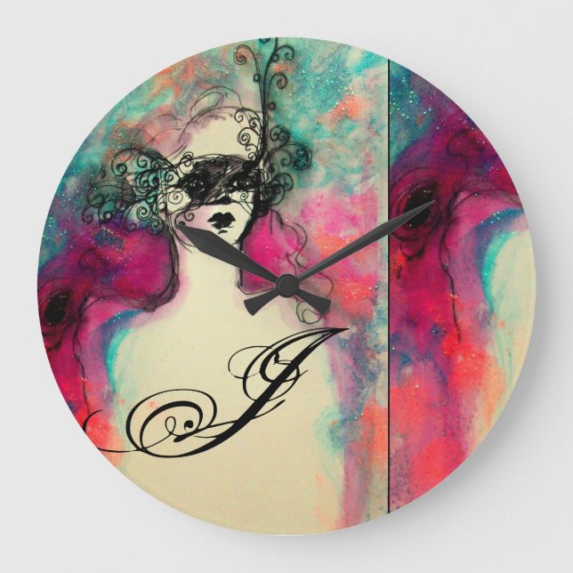 CHARM MONOGRAM LARGE CLOCK (Front)