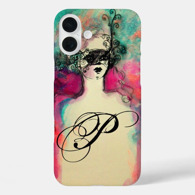 CHARM / MYSTERIOUS BEAUTY MONOGRAM Case-Mate iPhone CASE (Back)
