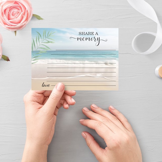 Charm Ocean Beach View Share a Memory Attendance  Announcement (Creator Uploaded)