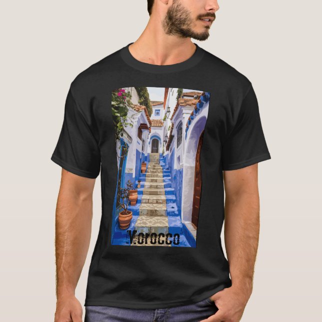  Charm of Chefchaouen T-Shirt (Front)