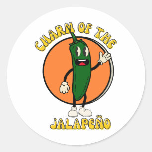 Charm of the Jalapeño Classic Round Sticker