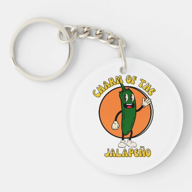 Charm of the Jalapeño Keychain (Front)