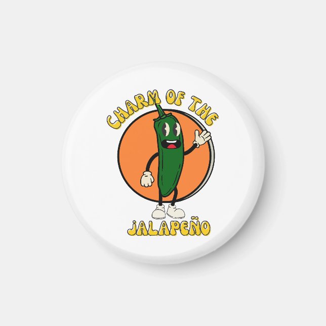 Charm of the Jalapeño Magnet (Front)