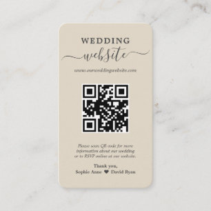 Charm QR Code Photo Mariage Site Internet Carte de