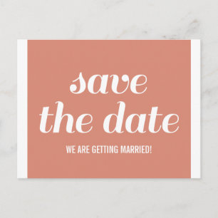 Charm Save the Date Postcard, Orange Announcement Postcard