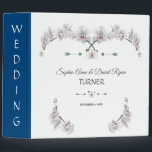 Charm White Orchid Flowers Wedding Album Binder<br><div class="desc">Charming White Orchid Flowers Bloom design. Elegant floral design featuring watercolor white orchid flowers,  floral divider. Use Personalize tool to add your info. For matching items,  please,  visit my Orchid Flowers Collection.</div>