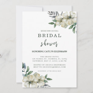 Charmant Botanique Douche Nuptiale Invitation
