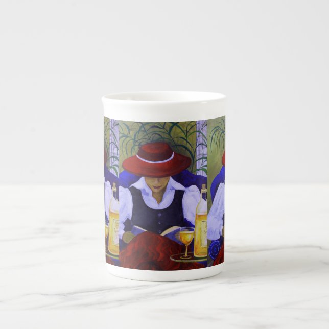 Charmant et élégant tasse à café. (Devant)