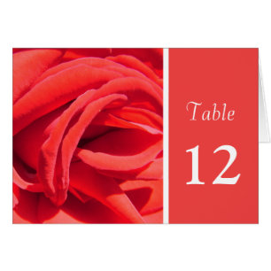 charmant rouge rose dîner table numéro