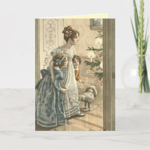 Charmante carte de Noël victorienne