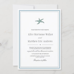 Charme côtier Faire-part de mariage