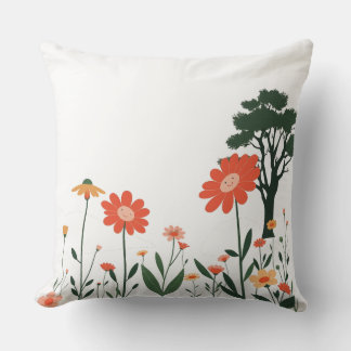 Charme de jardin – Coussin botanique coloré