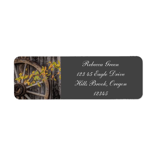 Charme de pays - Roue Rustique Wagon Occidentale (Devant)