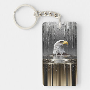 🦅 Charme de Puissance Aigle en Or Fondu 🦅