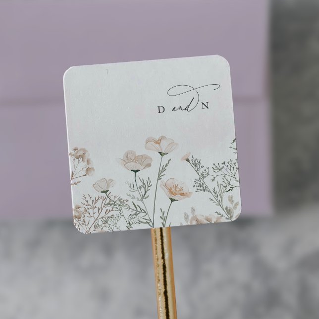 Charme élégant Jardin Enveloppe Mariage Sticker (Elegant Charm Garden Wedding Envelope Seal Sticker)