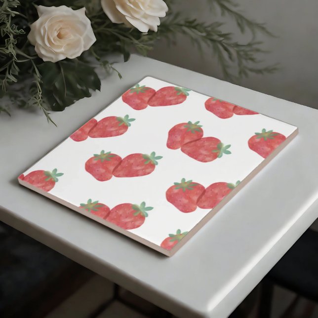 Charme fraise Carreaux céramiques (Créateur téléchargé)