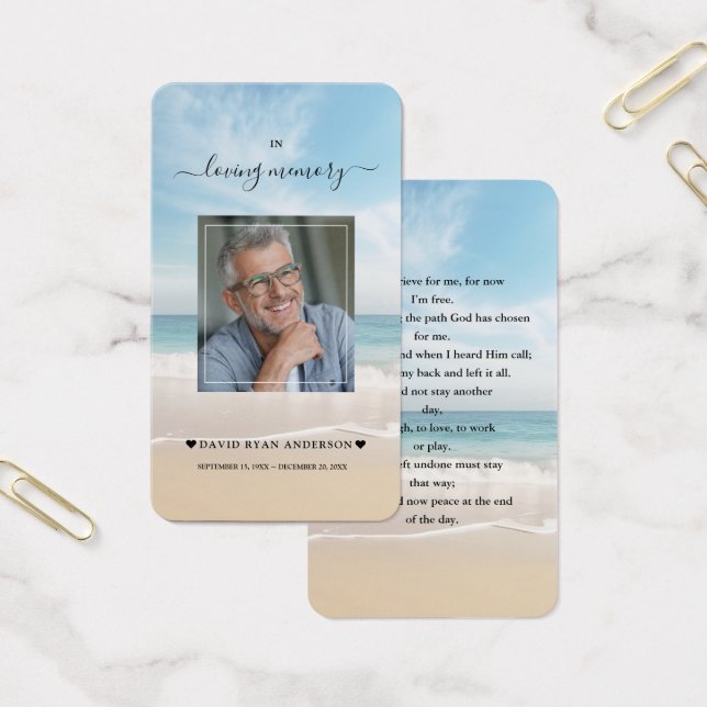 Charme Ocean Beach Vue Photo Prière funéraire (Bureau)