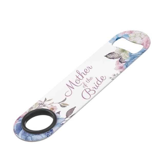 Charme parisien Bleu & Rose Mère de la Mariée (Devant angulaire)