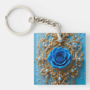 💙 Charme Rose Bleue Or Rose Gold Pour Amateurs d'