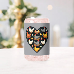 Charme rustique Cottagecore Motif de poulet de fer