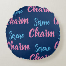 Charme serein Coussin ronde