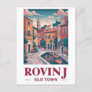 Charme vintage : Ancienne tour de Rovinj Carte pos