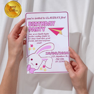 Charming 1st Birthday Invitation for Girls