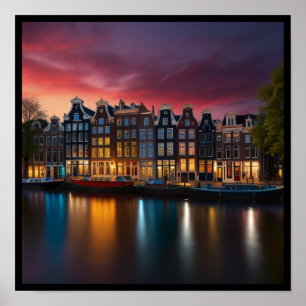 Charming Amsterdam City  Poster