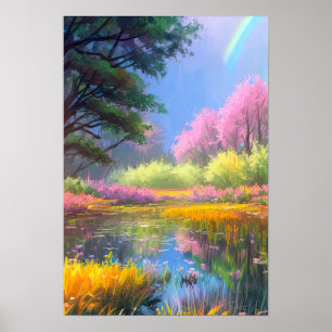 Charming and Colourful Delight of the Swamp Poster