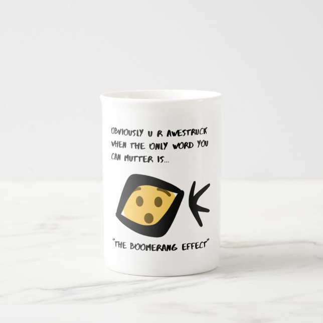 Charming and Fun Bone China Mug (Front)