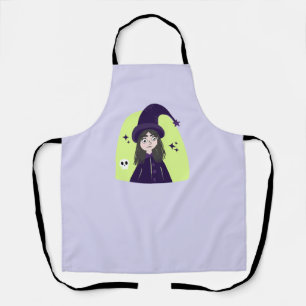 Charming Angry Cute Witch Apron