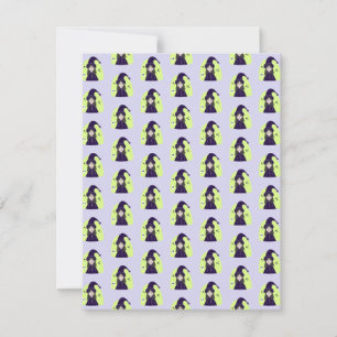 Charming Angry Cute Witch Invitation