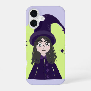 Charming Angry Cute Witch iPhone 16 Case