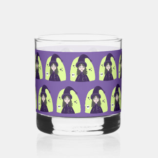 Charming Angry Cute Witch Whiskey Glass