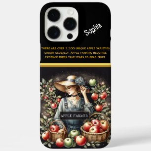 Charming Apple Farmer Gathering Harvest in Autumn iPhone 16 Pro Max Case