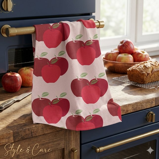Charming Apple Mark Print Towels for Every Kitchen (Charming Apple Mark Print Towels for Every Kitchen)